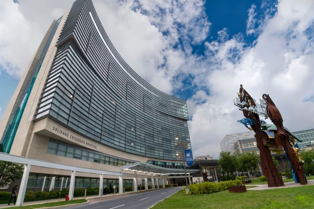 Instagram post by Dr. Chance T. Kaplan: 💙 Big recognition for an important area of care. Penn State Health Golisano Children’s Hospital has been recognized by U.S. News & World Re…