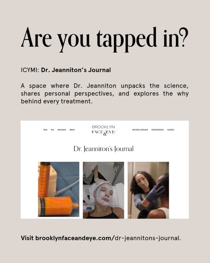 Instagram post by Dr. Chaneve Jeanniton: Every treatment has a story—and every advancement begins with asking better questions. In this entry of Dr. Jeanniton’s Journal, Dr. Jeannit…
