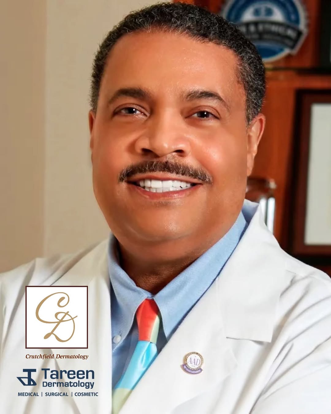 Instagram post by Dr. Charles E. Crutchfield III: @tareendermatology is now taking care of all Crutchfield Dermatology patients at the Eagan location. Please see the below message from Dr. M…