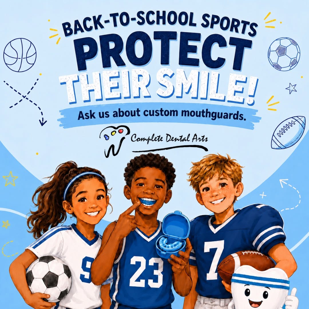 Instagram post by Dr. Charley Cheney III, D: Is your young athlete’s smile ready for the field, court, or mat? 🦷🏈⚽🏀 Sports-related impacts can cause chipped or broken teeth and injur…