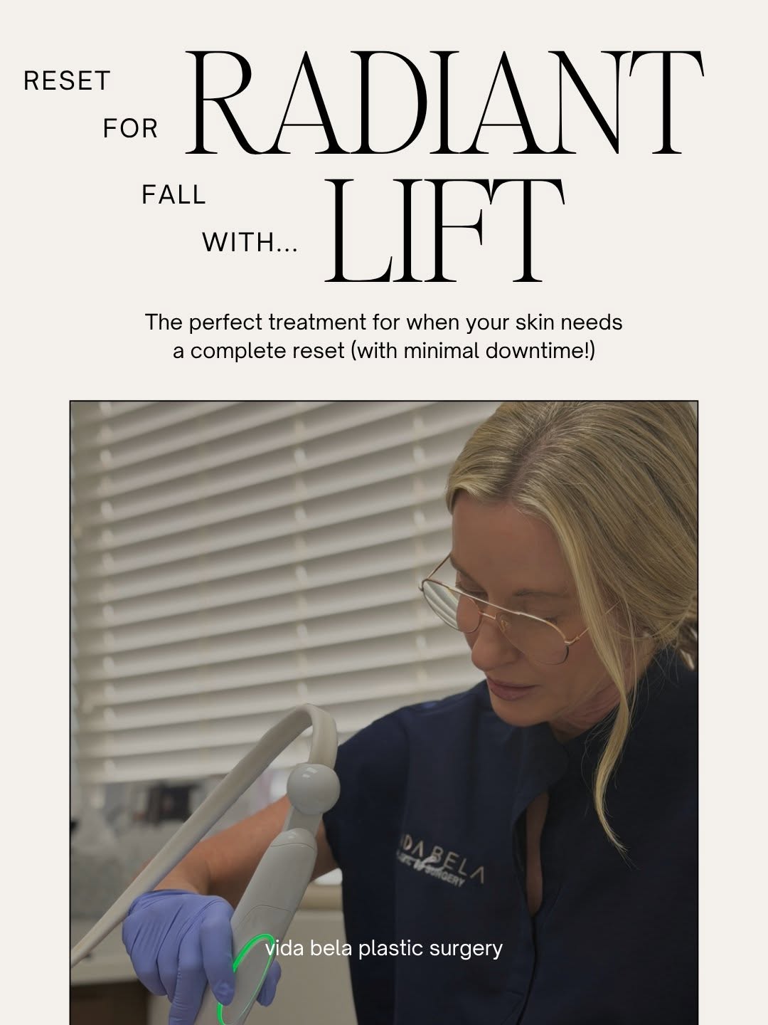Instagram post by Dr. Chelsea Snider: Your fall reset starts now. Swipe to learn more about *the* laser treatment to get your skin in tip-top shape just in time for the holidays.…