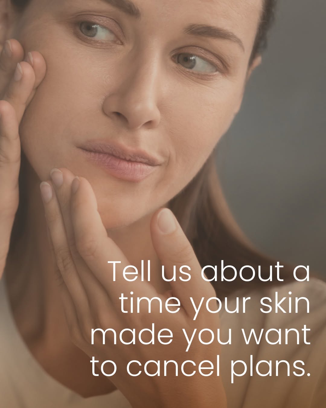 Instagram post by Dr. Cheryl Lee Eberting: We're going to get a little real today. 💬 Sensitive skin doesn't just affect how you look. It affects how you show up. Tell us about a time…