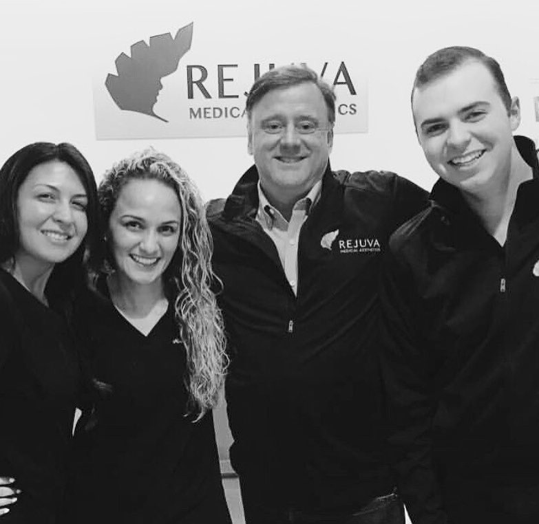 Instagram post by Dr. Chester F. Griffiths: Throwback. Hanging with the team at @RejuvaMedicalAesthetics #TBT ⠀⠀⠀⠀⠀⠀⠀⠀⠀ For questions or to book a consultation, please contact my offic…