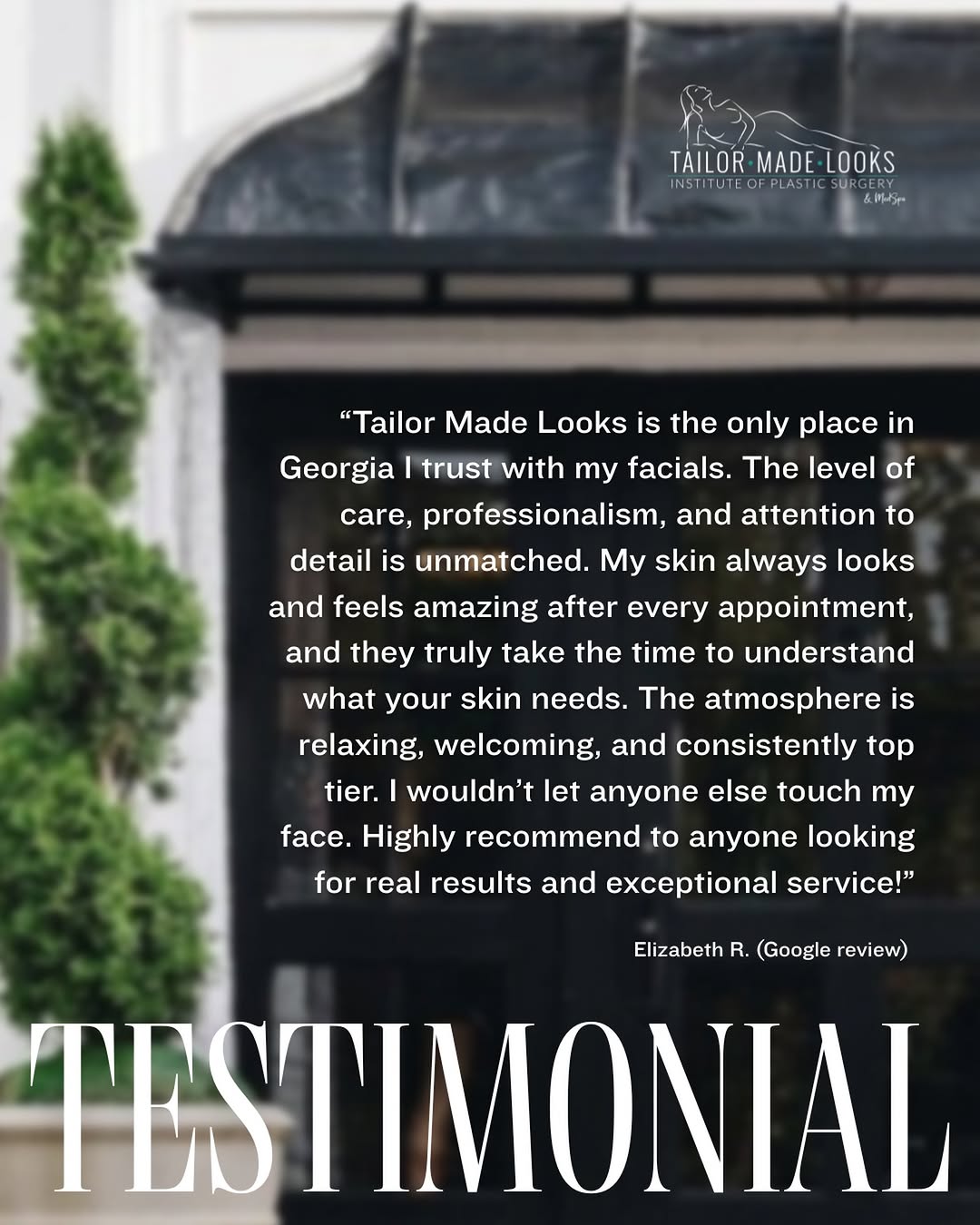 Instagram post by Dr. ChiChi Berhane: Words like this is why we do what we do 🩵 Thank you to every patient that leaves us a review! ☎️ (404) 350-9355 📨 info@tailormadelooks.com…