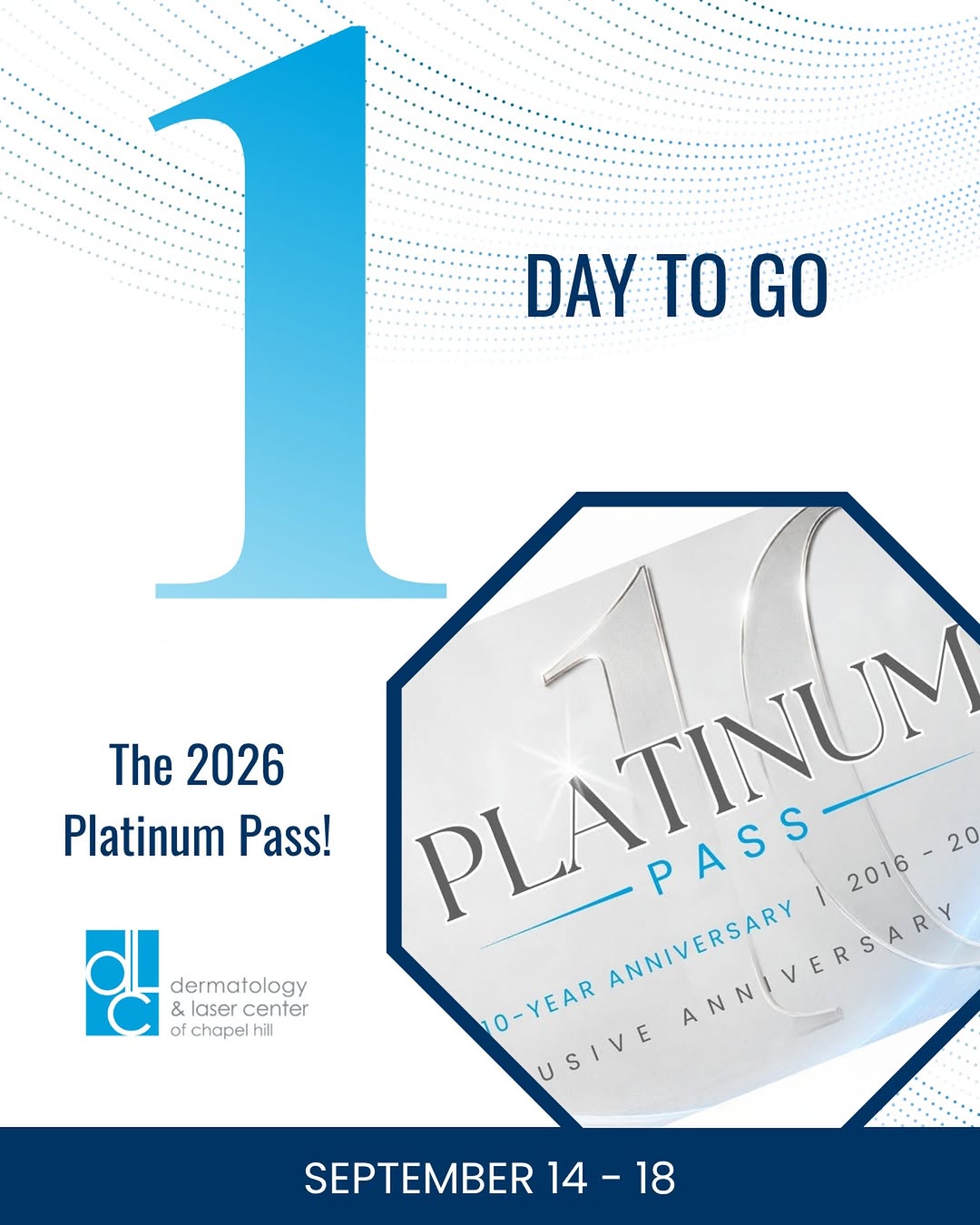 Instagram post by Dr. Chris Adigun: 🚨 1 DAY TO GO! 🎉💙 We’re SO CLOSE to the biggest week in DLC history! 👀🥂 TOMORROW IT ALL BEGINS. ✨ And there’s one thing you need to kno…