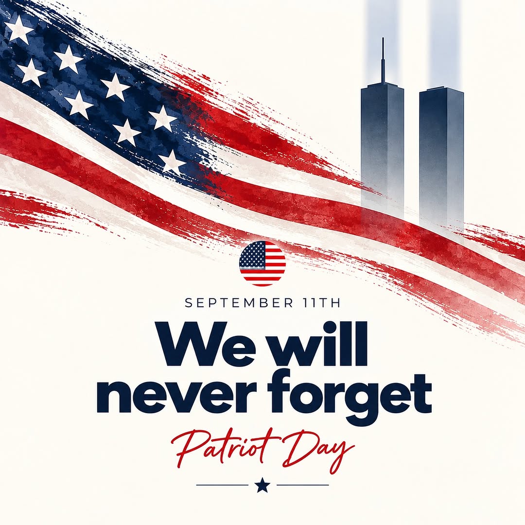 Instagram post by Dr. Christina Booker: 25 years later, we remember. We remember the lives lost, the heroes who answered the call, and the families forever changed by September 11,…