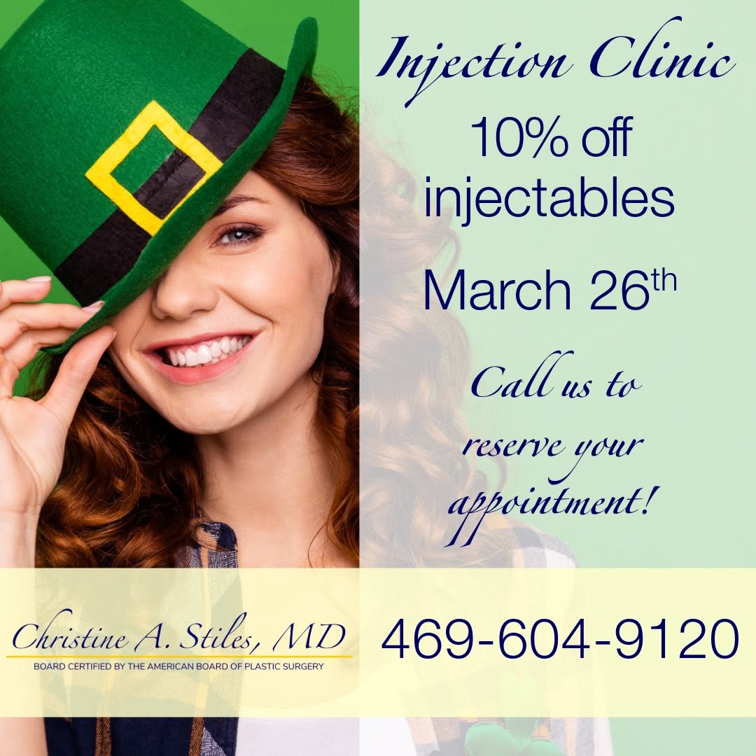 Instagram post by Dr. Christine A. Stiles: Freshen up your look this Spring with or Injection Clinic specials!