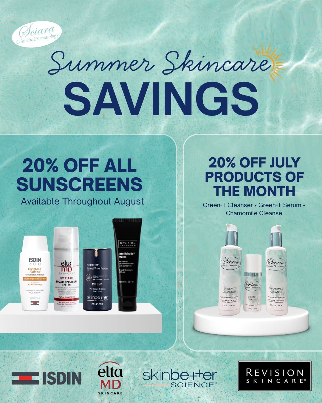 Instagram post by Dr. Christine Sciara: Two great ways to save on healthy, glowing skin this summer! Whether you're stocking up on your favorite sunscreen or refreshing your skinca…