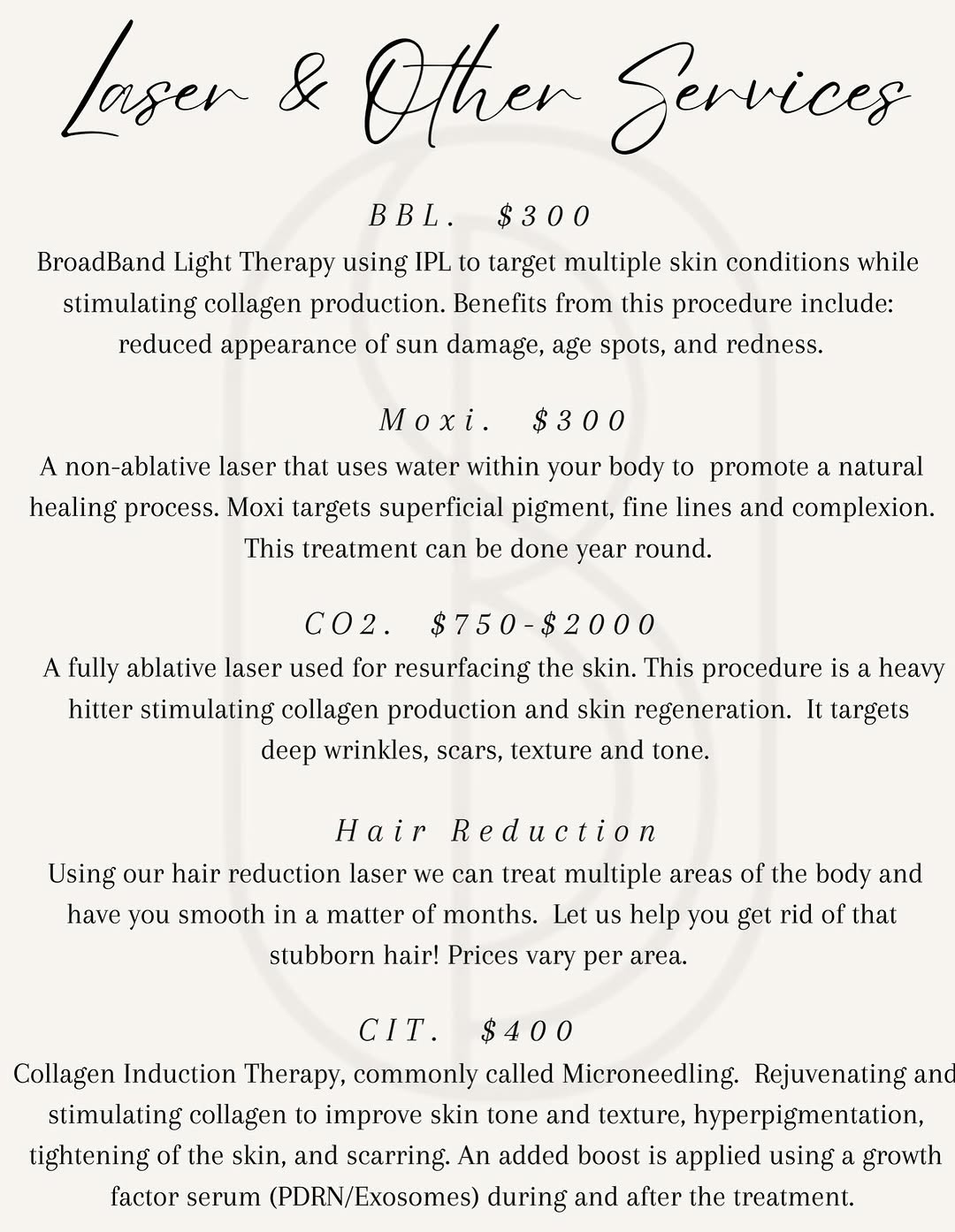 Instagram post by Dr. Christopher A. Marek: At Sei Bella, we offer an array of treatments to keep your skin looking its absolute best. Explore our laser and skincare services menu — th…