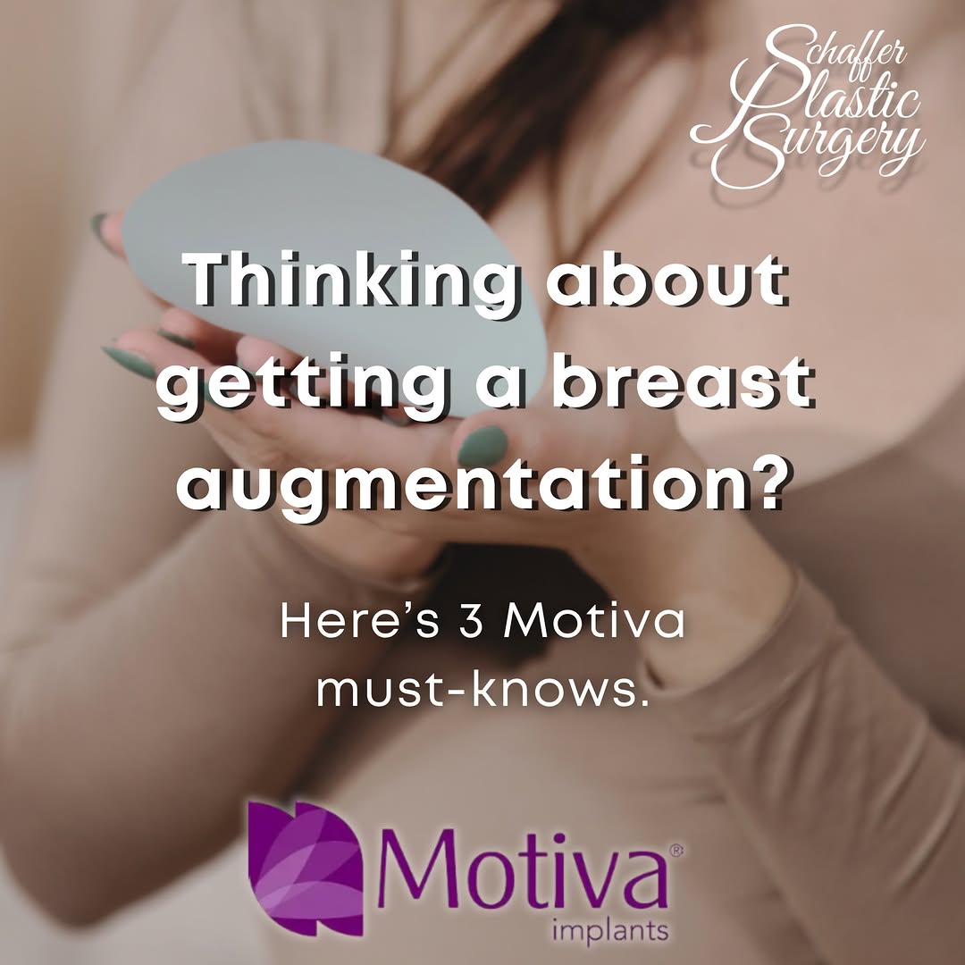 Instagram post by Dr. Christopher J. Schaffer: A NEW IMPLANT OPTION HAS ARRIVED. ✨ We’re proud to introduce Motiva® Breast Implants to our practice, bringing an additional option for pati…