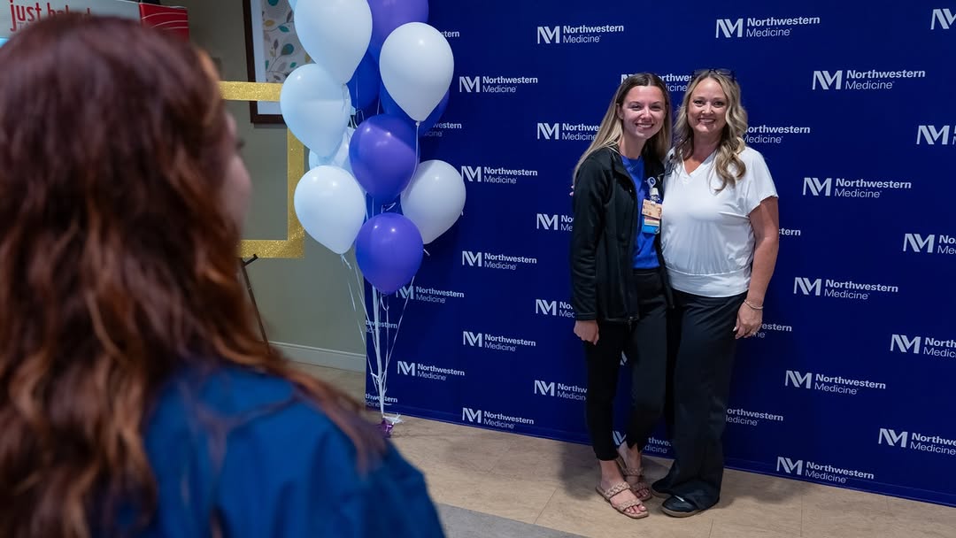Instagram post by Dr. Christopher L. Robinson: Northwestern Medicine Huntley Hospital and one of its very first patients have something in common: They’re both celebrating being 10 years …