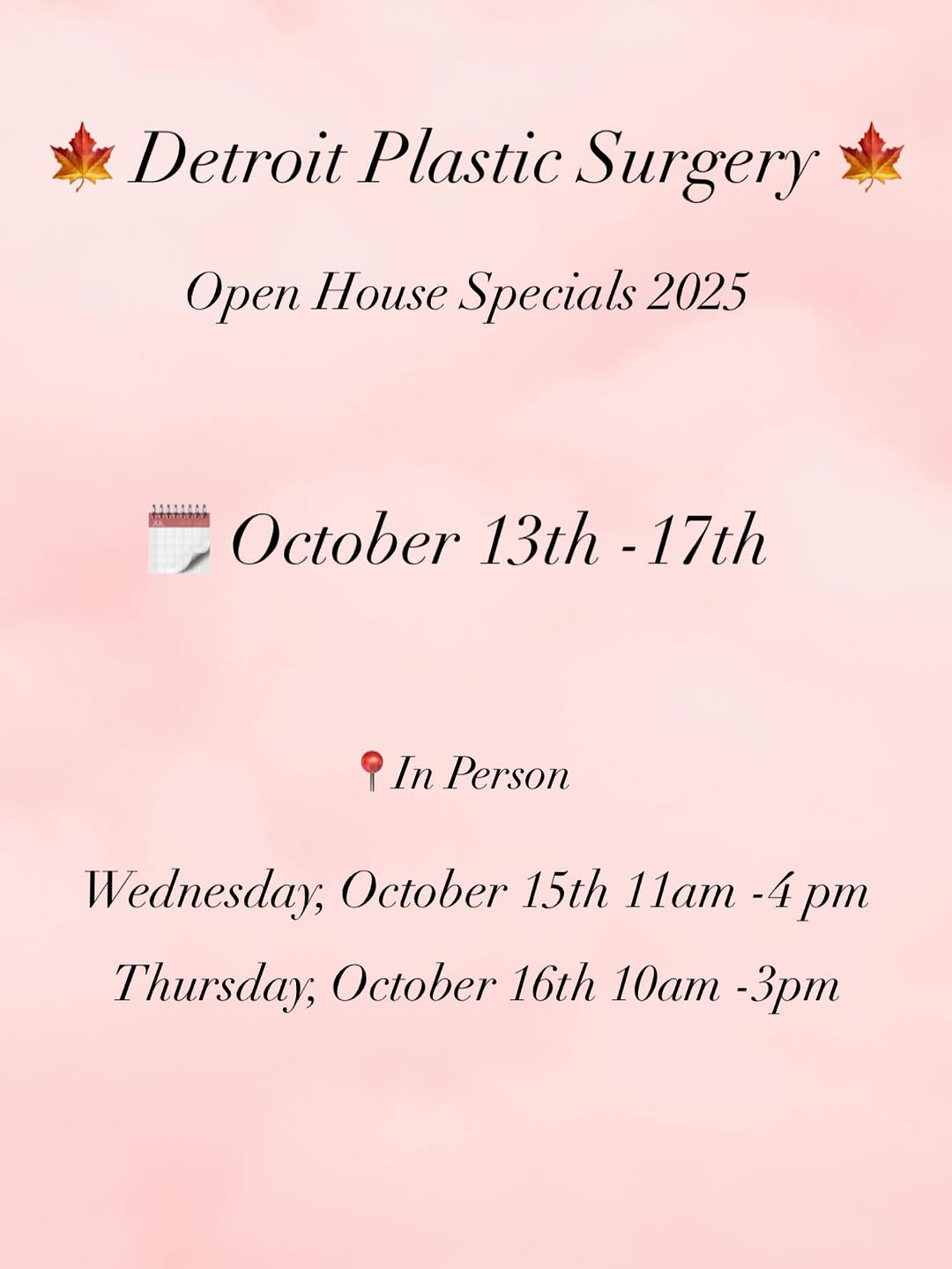 Instagram post by Dr. Christopher R. Lumley, DO: 🍁October Specials 2025 are finally here — and trust us, you don’t want to miss this lineup. ✨ From rejuvenating facials to our most advance…