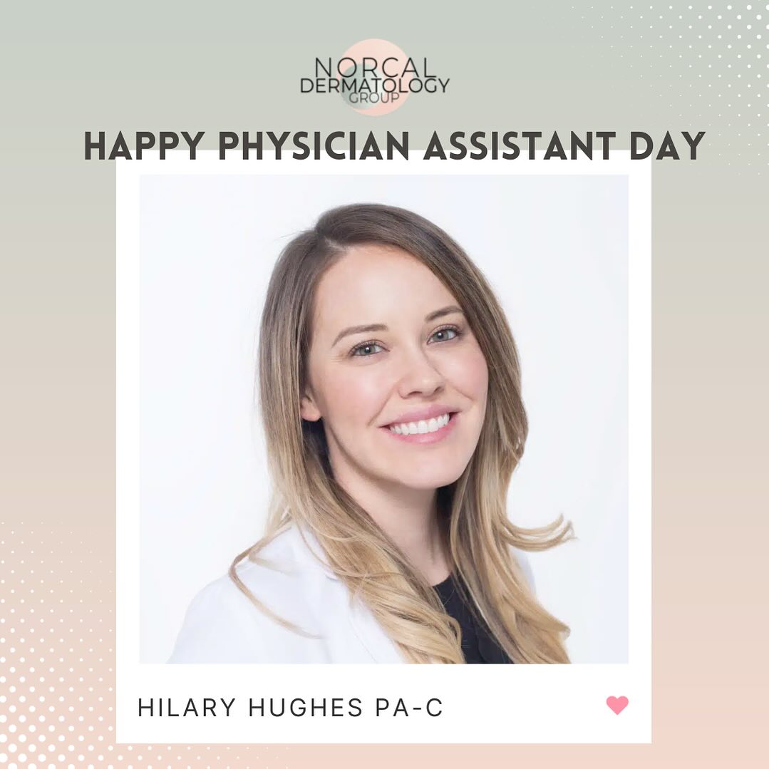 Instagram post by Dr. Clemens Esche: Cheers to Hilary Hughes, PA-C, on this special PA Day! 🥂 From her academic beginnings to her passion for cosmetic dermatology, Hilary's com…