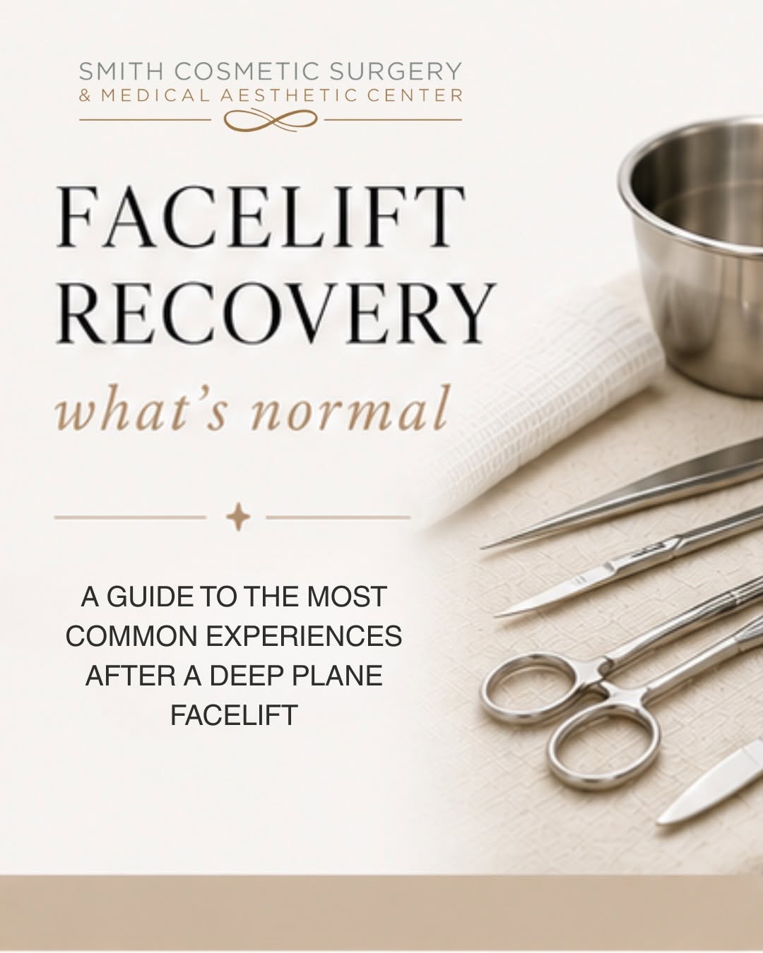 Instagram post by Dr. Cory Bovenzi: Healing after a Facelift is a journey, and understanding what’s normal can help you feel more confident throughout the recovery process. ✨ F…