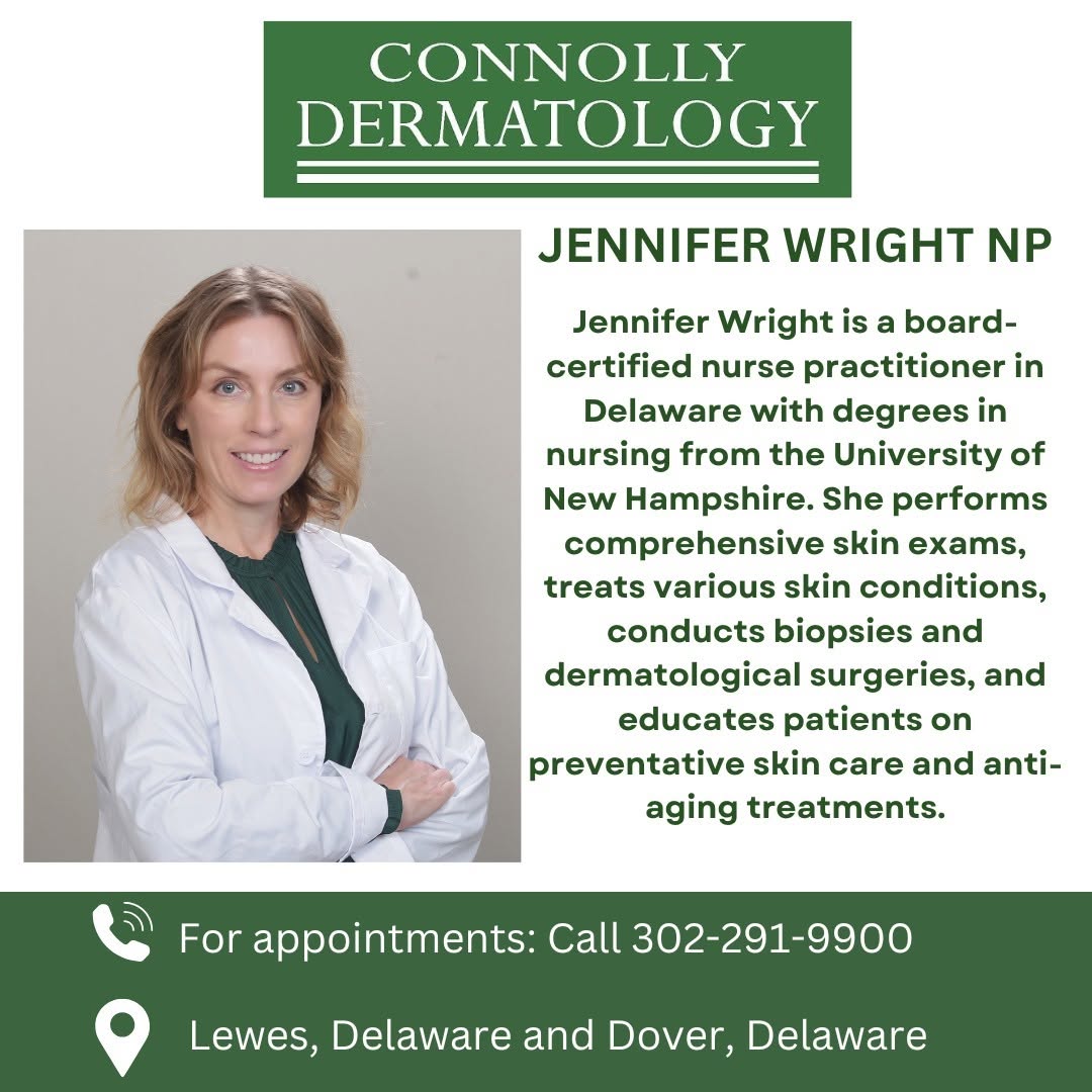 Instagram post by Dr. Coyle Connolly, DO: Provider Spotlight: Jennifer Wright NP🩺 You can book an appointment with Jennifer at our Lewes and Dover, Delaware office locations! Call t…