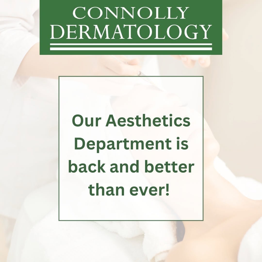 Instagram post by Dr. Coyle Connolly, DO: ✨ Introducing Connolly Dermatology Aesthetics! ✨ We’re excited to announce the relaunch of our Aesthetics Department, offering a variety of …