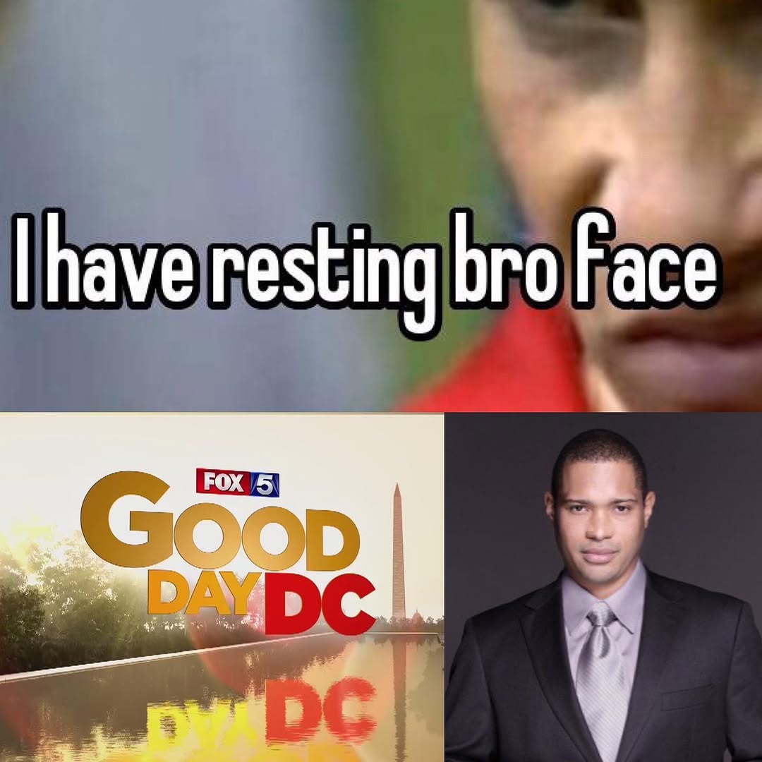Instagram post by Dr. Cylburn E. Soden Jr.: Have you recently been told you have RBF🤨??? Well guys👨🏽‍💼 if you’ve started sporting a #restingbroface TUNE IN TODAY to #gooddaydc at 1…