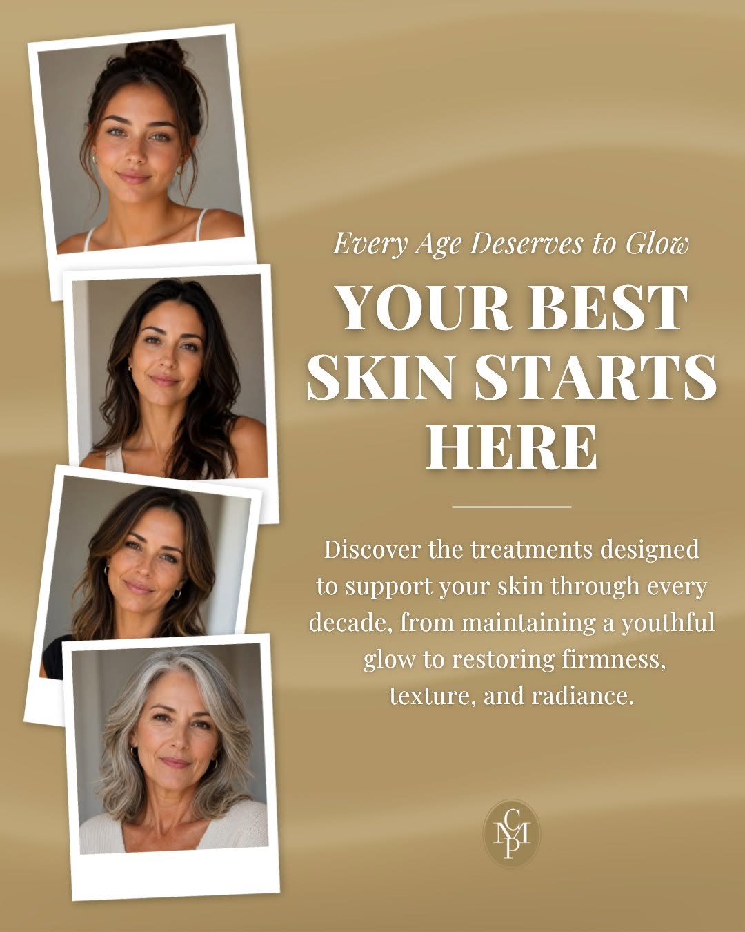 Instagram post by Dr. Cynthia M. Poulos: Your skin changes with every decade, and your treatments should too. What works in your 20s may not be what your skin needs in your 40s or 5…
