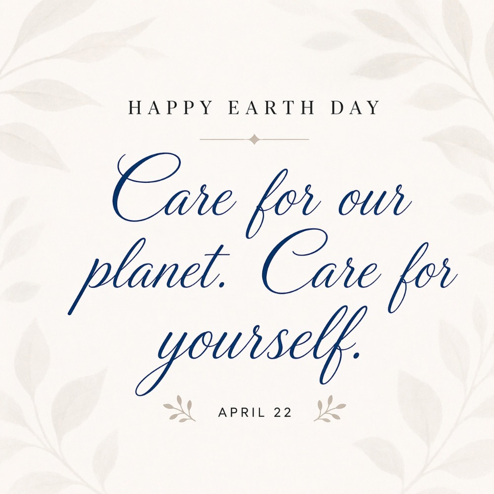 Instagram post by Dr. Dan H. Shell III: 🌎 Happy Earth Day 🌿 Today is a reminder to care for the world around us—and for ourselves. From the products we choose to the small habits…