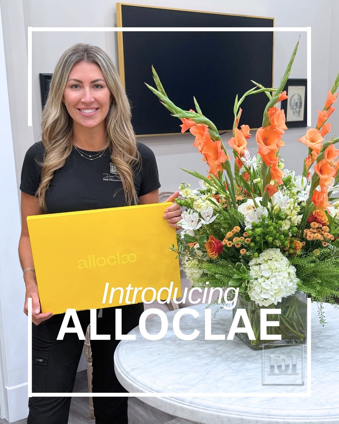 Instagram post by Dr. Dana Goldberg: ✨ Volume loss? Contour irregularities? We have news. ✨ Introducing alloClae — a groundbreaking, non-surgical filler that restores natural vo…