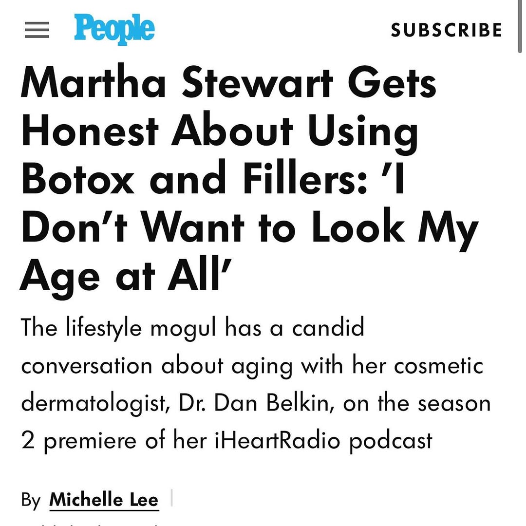 Instagram post by Dr. Daniel Belkin: Well my Google alerts blew up this morning. @marthastewart48 thank you so much for having me on - you are an inspiration to so many!