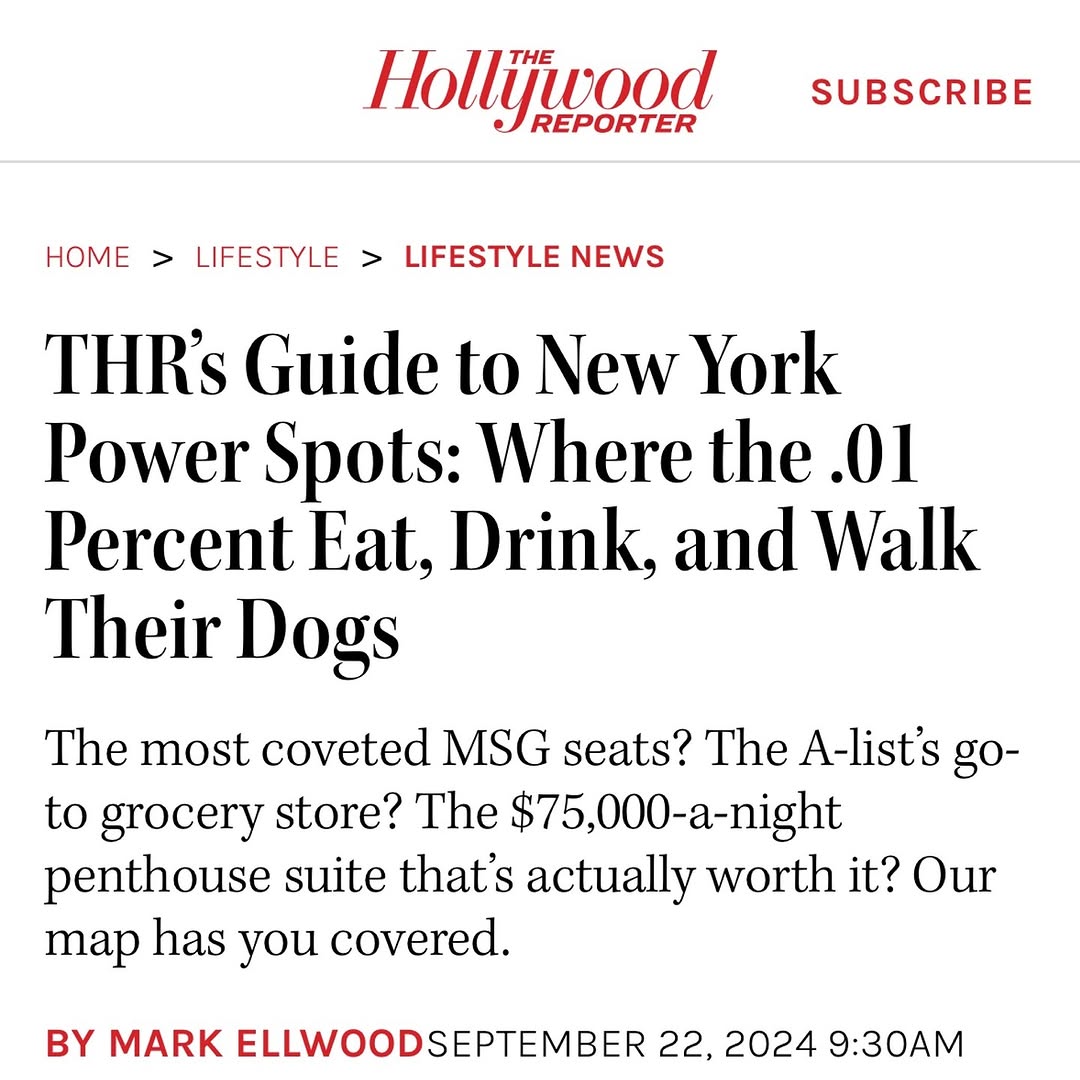 Instagram post by Dr. Daniel Belkin: Happy to be included on the @hollywoodreporter NYC power map. And I do love working on skin quality with energy-based devices 😎. (For radio…