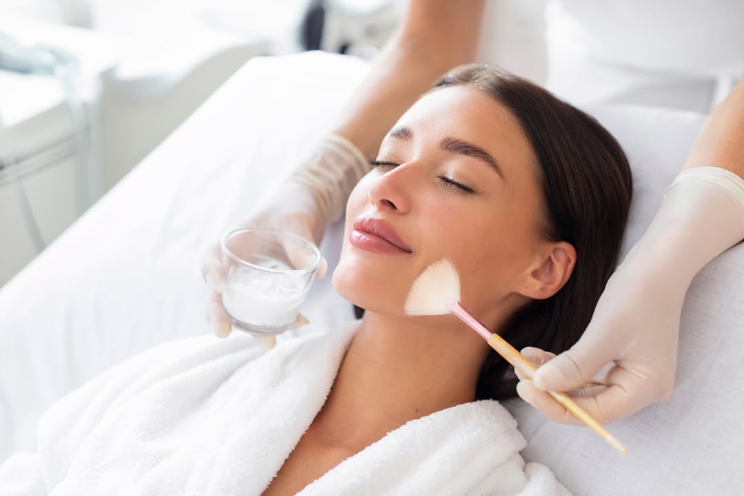 Instagram post by Dr. Daniel Daube: Hit reset before fall 🍂 Chemical peels remove damaged outer layers to reveal smoother, brighter, more even skin underneath. Light refresh o…