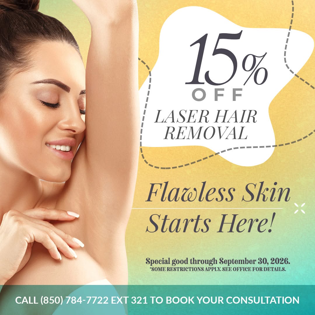Instagram post by Dr. Daniel Daube: ✨ SEPTEMBER PROMO: 15% off Laser Hair Removal all month! Ditch the razor. Ditch the wax. Laser targets hair at the root for long-lasting smo…