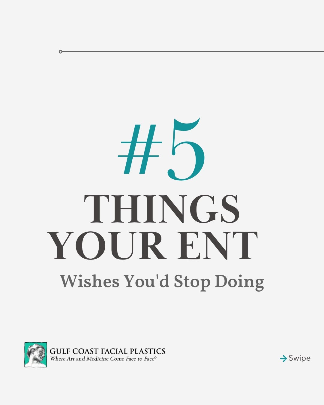 Instagram post by Dr. Daniel Daube: Some habits feel harmless but are making things worse 🫣 Swipe through for things your ENT wishes you'd stop doing. If something hits too cl…