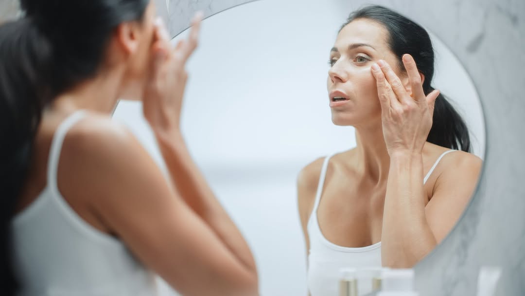 Instagram post by Dr. Daniel Daube: Your skincare routine didn't stop working. Your skin changed. 🙋♀️ Perimenopause and menopause cause collagen loss, thinning, dryness, and f…
