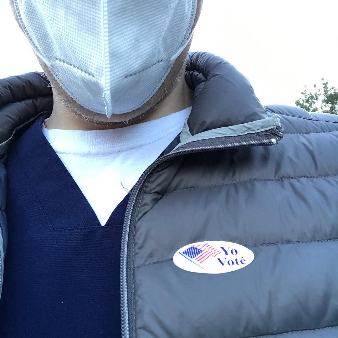 Instagram post by Dr. Daniel P. Friedmann: Voted early with minutes to spare :) #ivoted
