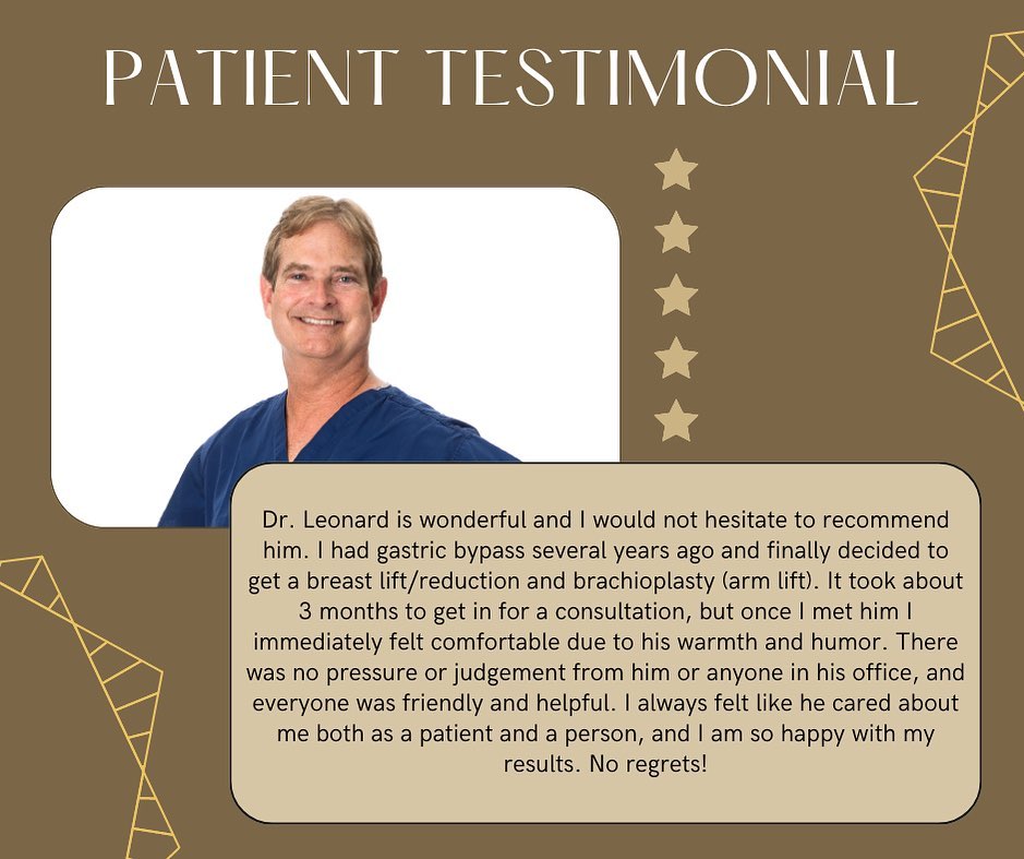 Instagram post by Dr. Dann Leonard: Here at LPS we strive everyday to make each patient happy and help them reach their goal! Thank you so much for the kind reviews! Contact us…