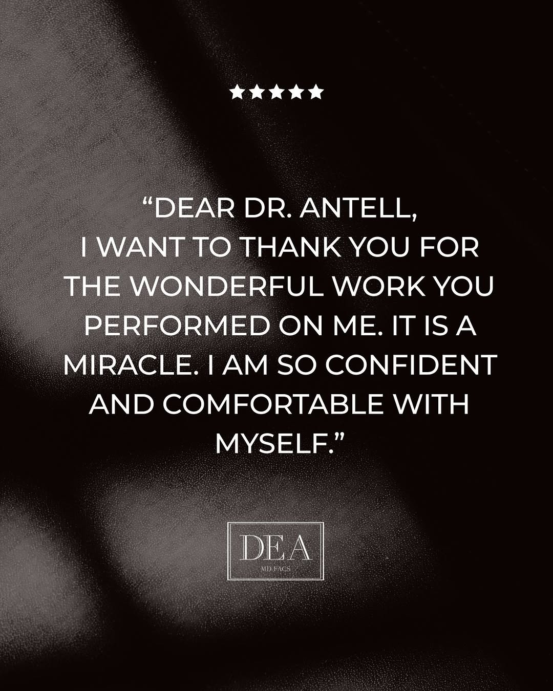 Instagram post by Dr. Darrick E. Antell: Knowing that someone feels more confident, more comfortable, and more like themselves after their journey is the greatest reward I could eve…