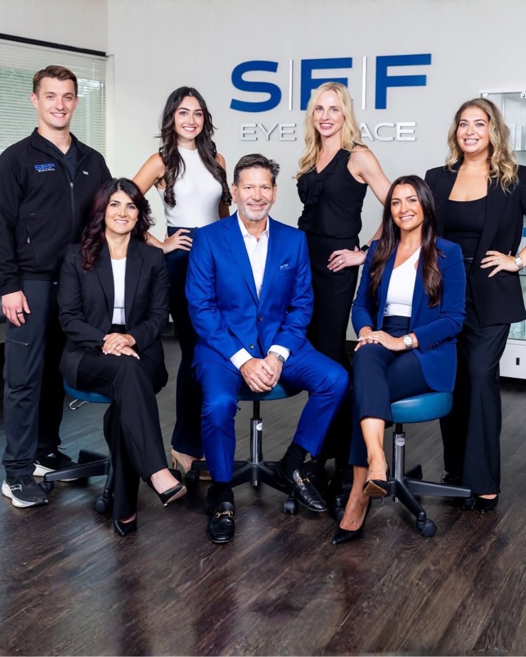 Instagram post by Dr. David A. Schlessinger: 💙 Great care is a team effort. From the moment you walk through our doors, every member of the Schlessinger Eye & Face team is here to make…