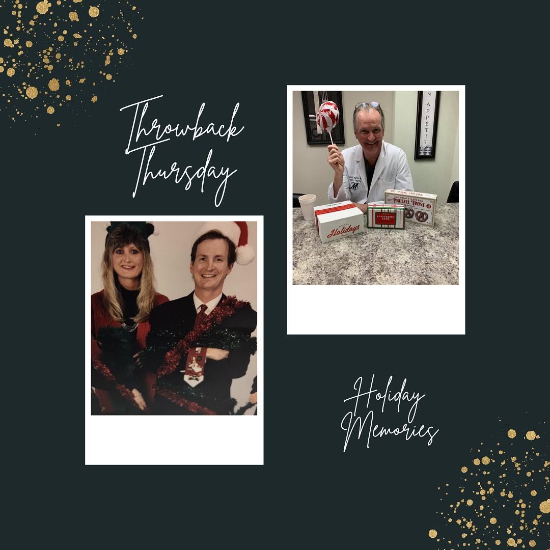 Instagram post by Dr. David E. Martin: #throwbackthursday ...Just a couple pictures of Dixie and Dr. Martin throughout past holiday seasons! #holidaymemories #tistheseason #circa1…