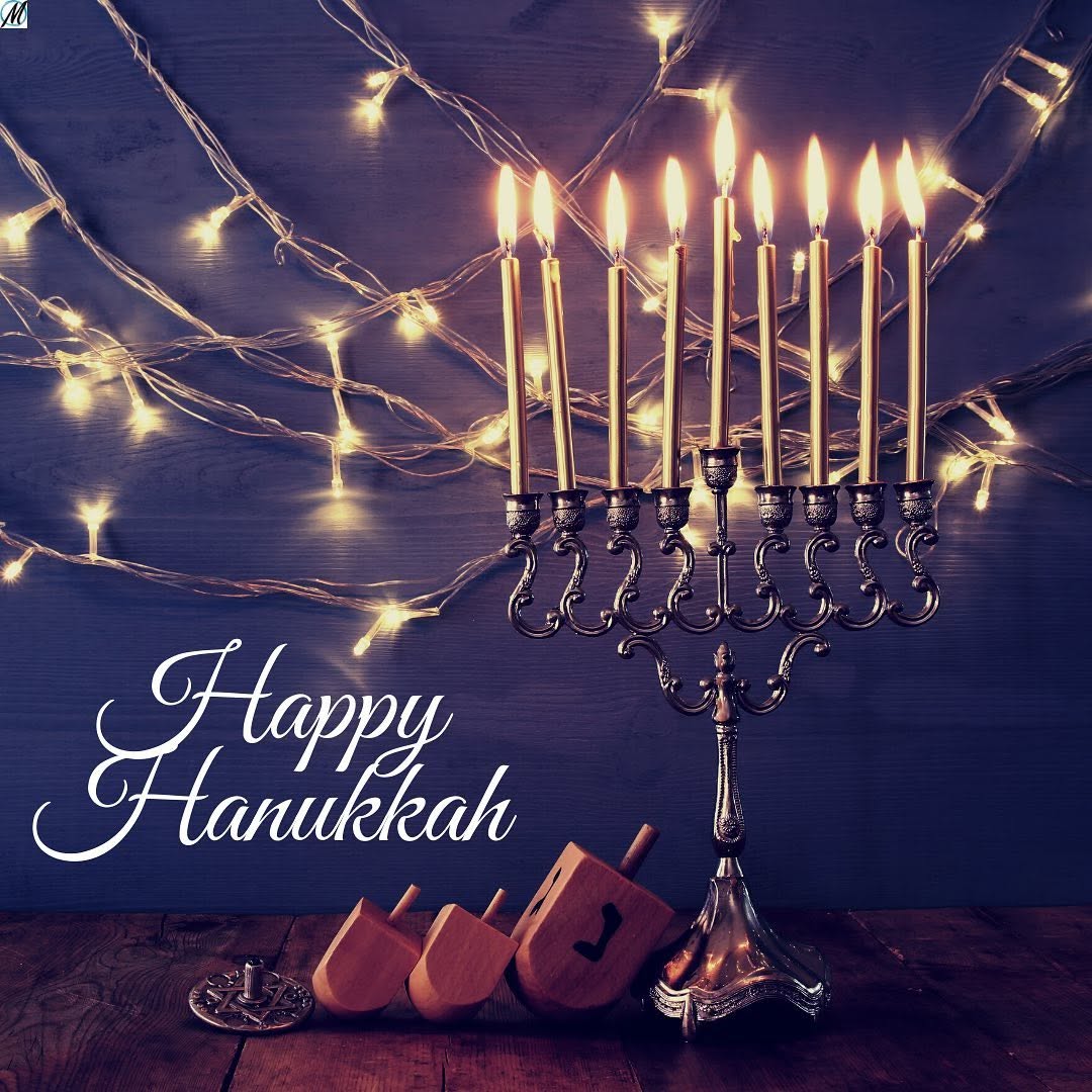 Instagram post by Dr. David E. Martin: David E Martin, MD Plastic Surgery wishes you a Happy Hanukkah! We hope your first night was filled with love, peace & joy!! #hanukkah #love…