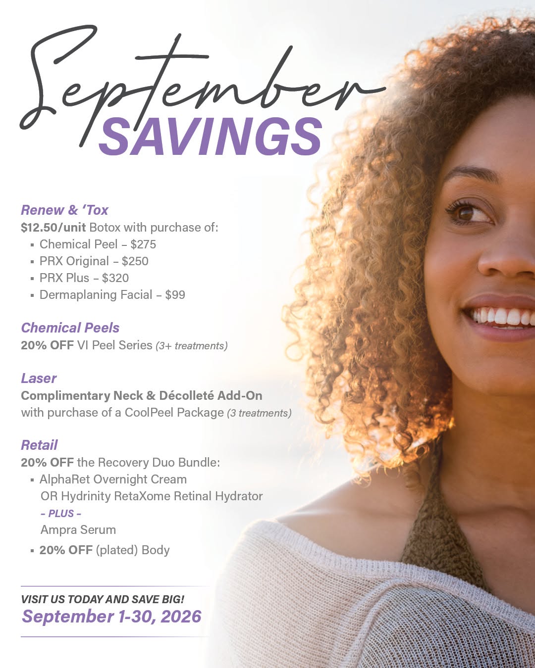 Instagram post by Dr. David H. McDaniel: Does your skin need a pick-me-up after summer? ☀️ September is the perfect time for a skincare refresh. Step into the new season with this m…