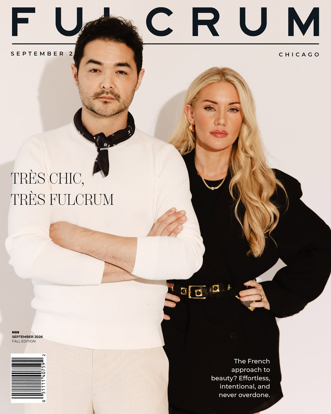 Instagram post by Dr. David Hill: Introducing Très Chic, Très Fulcrum. 🇫🇷✨ Our September Issue + fall campaign is inspired by the French approach to beauty: effortless, int…