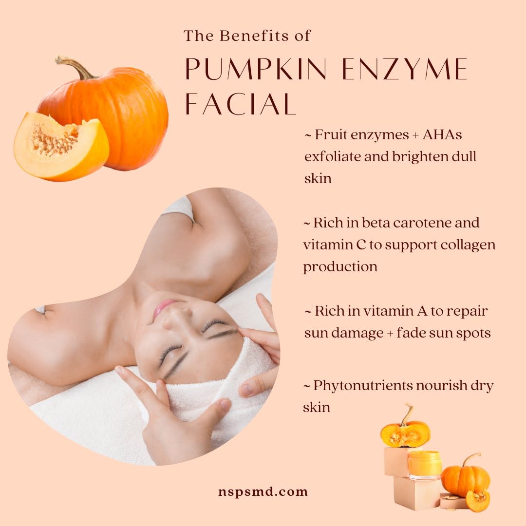 Instagram post by Dr. David J. Wages: 🍁Autumn Facial Special🍂: Treat sun-damaged summer skin with our Enzyme Facial Special: Only $199! A facial with Vitamins A & C, niacinamid…