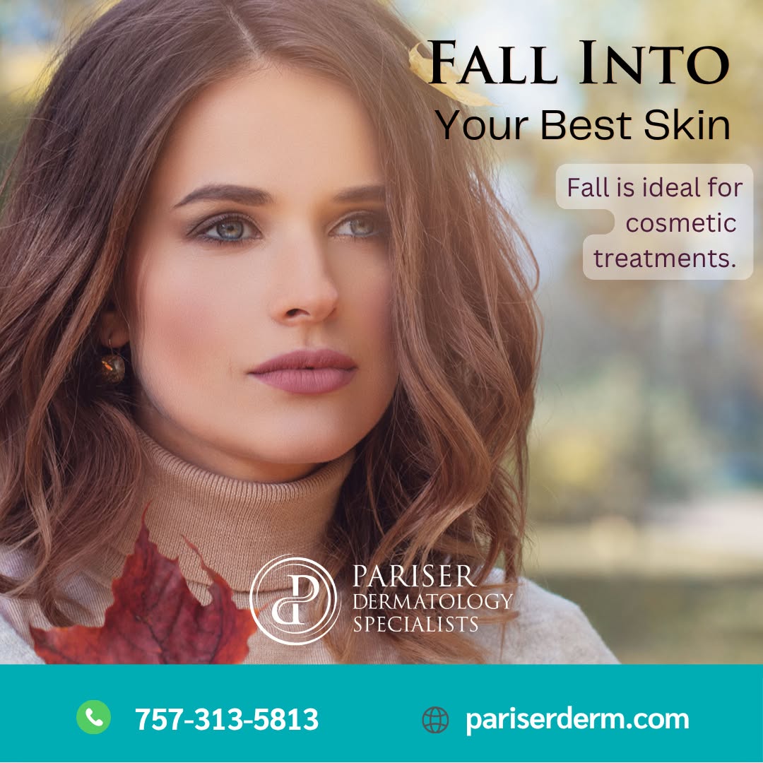 Instagram post by Dr. David M. Pariser: 🍂✨ Fall into Flawless Skin! ✨🍂 As the leaves change, so can your skin! Autumn is the perfect time to consider laser and cosmetic treat…