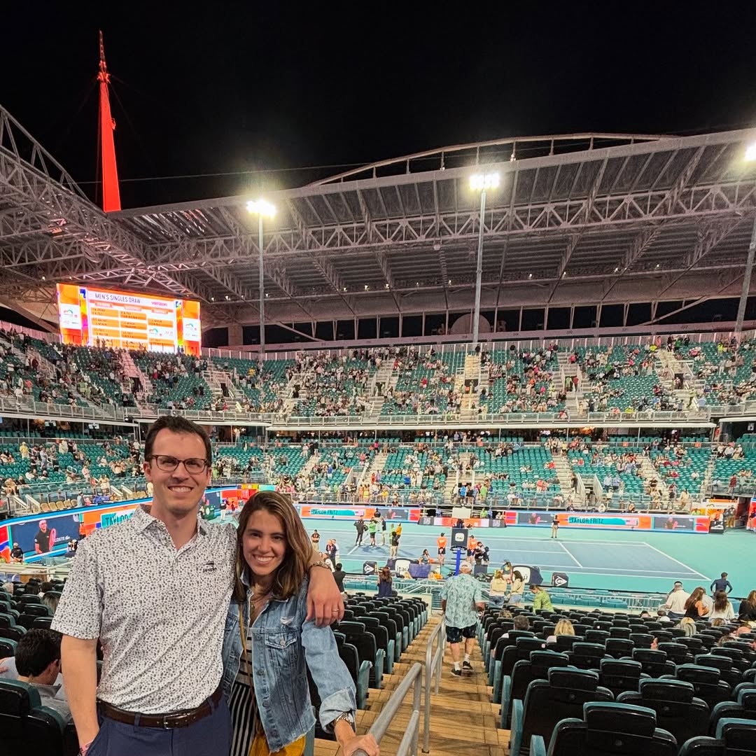 Instagram post by Dr. David Mattos: Perfect night @miamiopen #taylorfritz #tennis #mensquarterfinals #womenssemifinals
