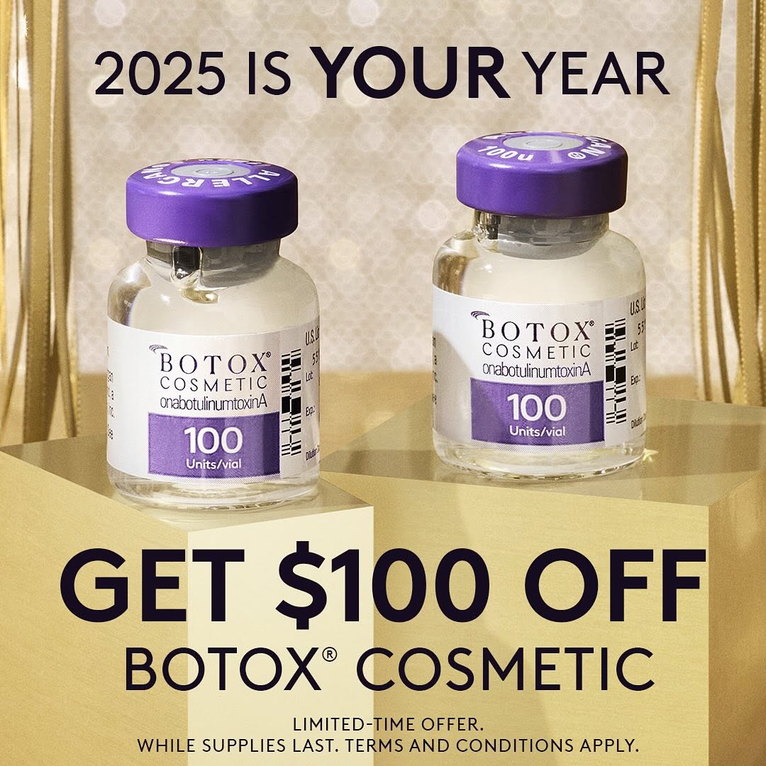 Instagram post by Dr. David No: For Boxed Warning and Medication Guide, see @botoxcosmeticpi. - 🎉We’ve got a feeling that 2025 is YOUR year. 🎉Get $100 OFF your BOTOX® Cos…
