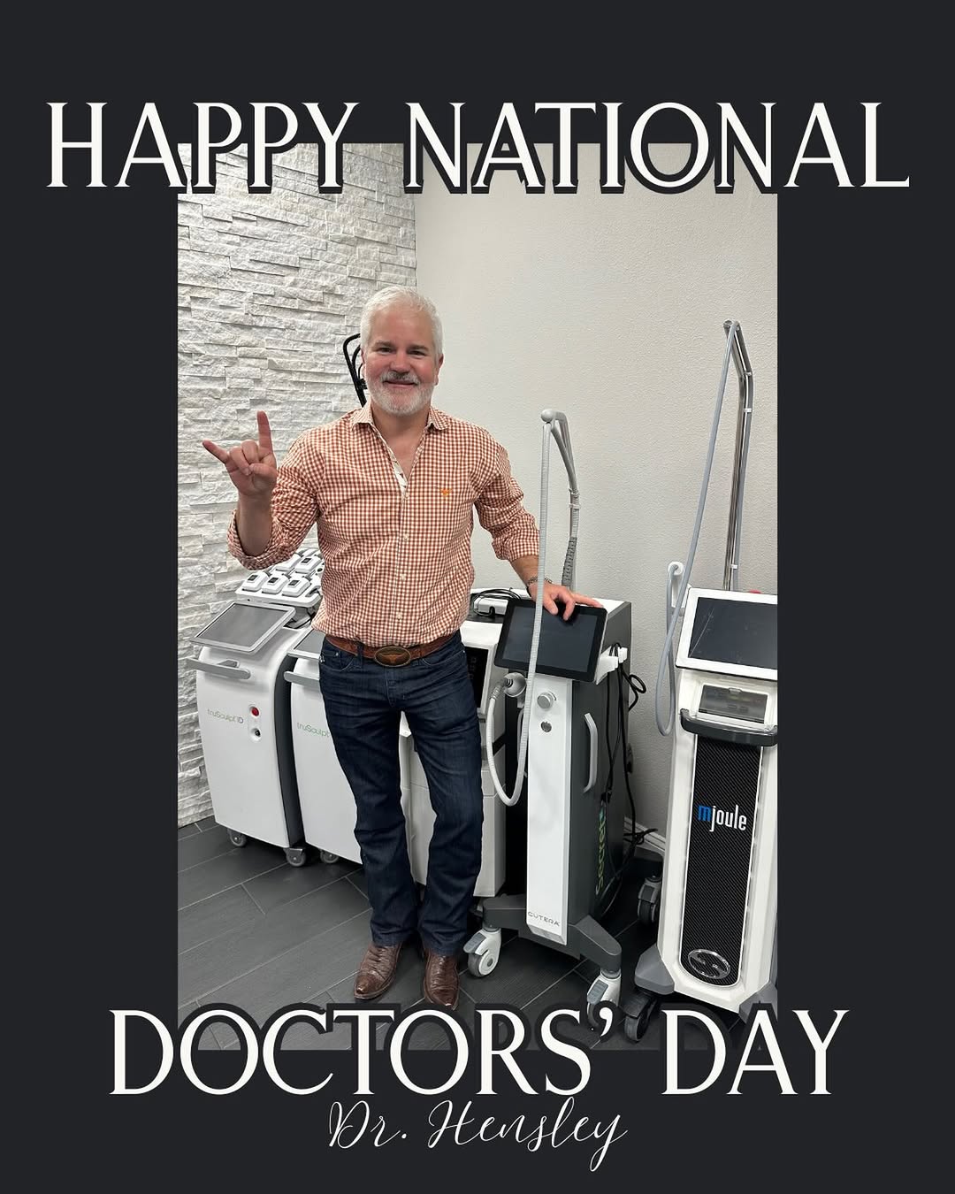 Instagram post by Dr. David R. Hensley: Happy National Doctors’ Day! 🥼