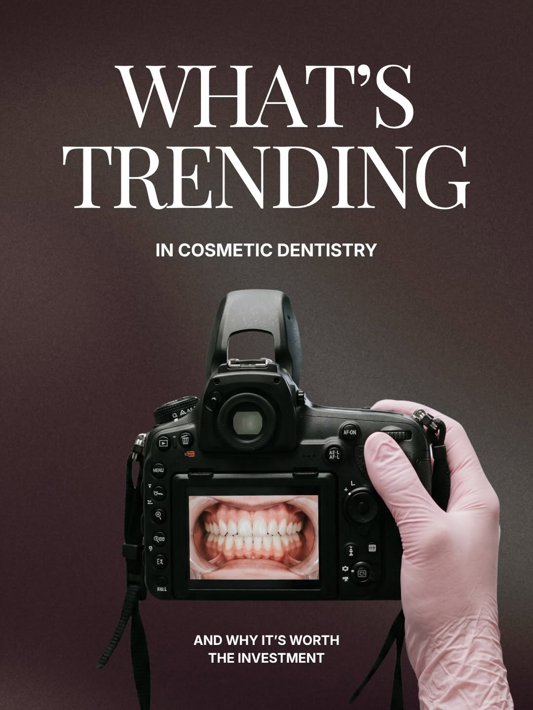Instagram post by Dr. David S. Eshom: The cosmetic dentistry trends worth knowing about 👀 It’s not about changing everything — it’s about choosing the right treatment for your s…