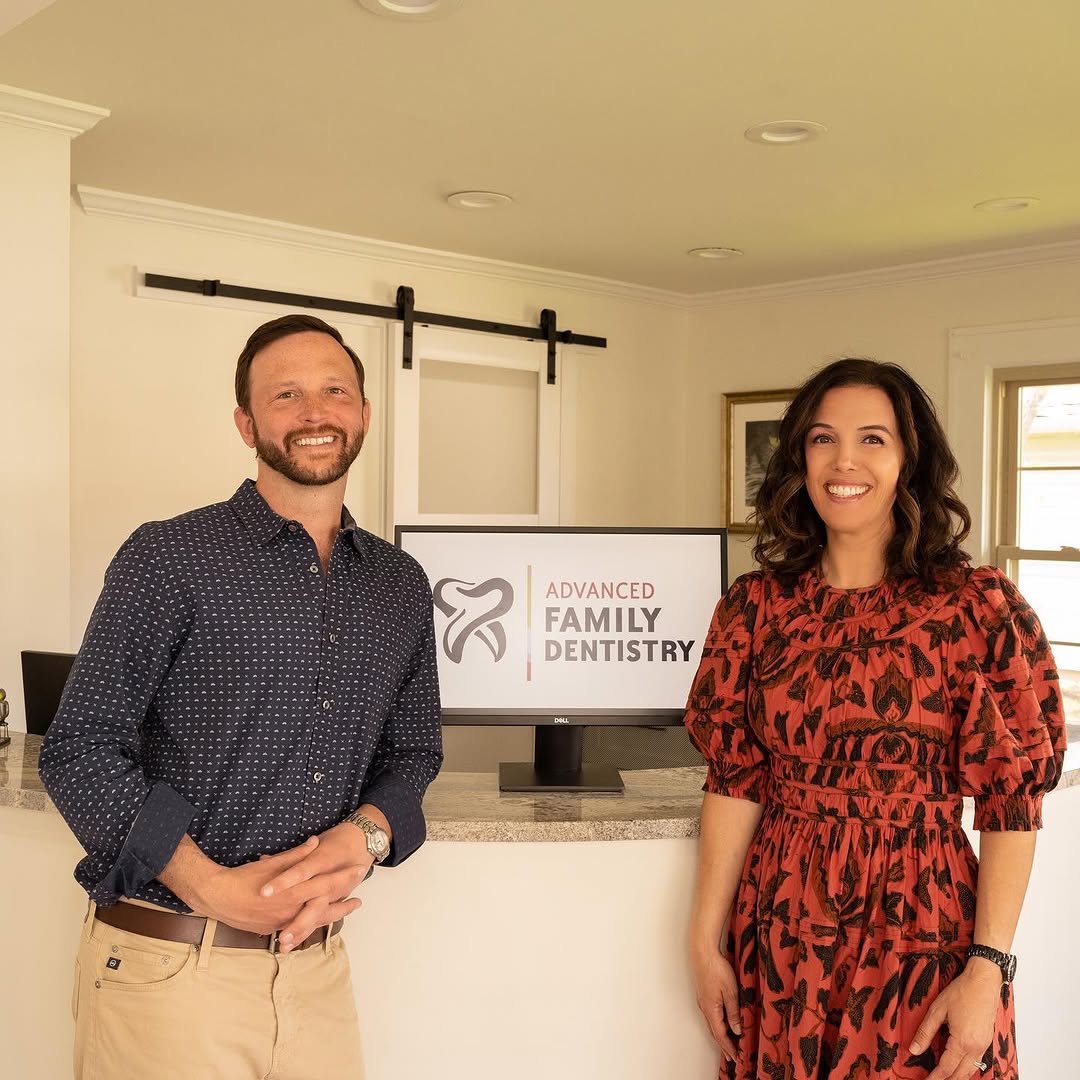 Instagram post by Dr. David Taler, DDS, FAGD, DABOI/ID: Advanced Family Dentistry – Zionsville is now on Instagram and Facebook! Dr. David Taler and Dr. Natalie Mercho (a husband and wife team) lo…