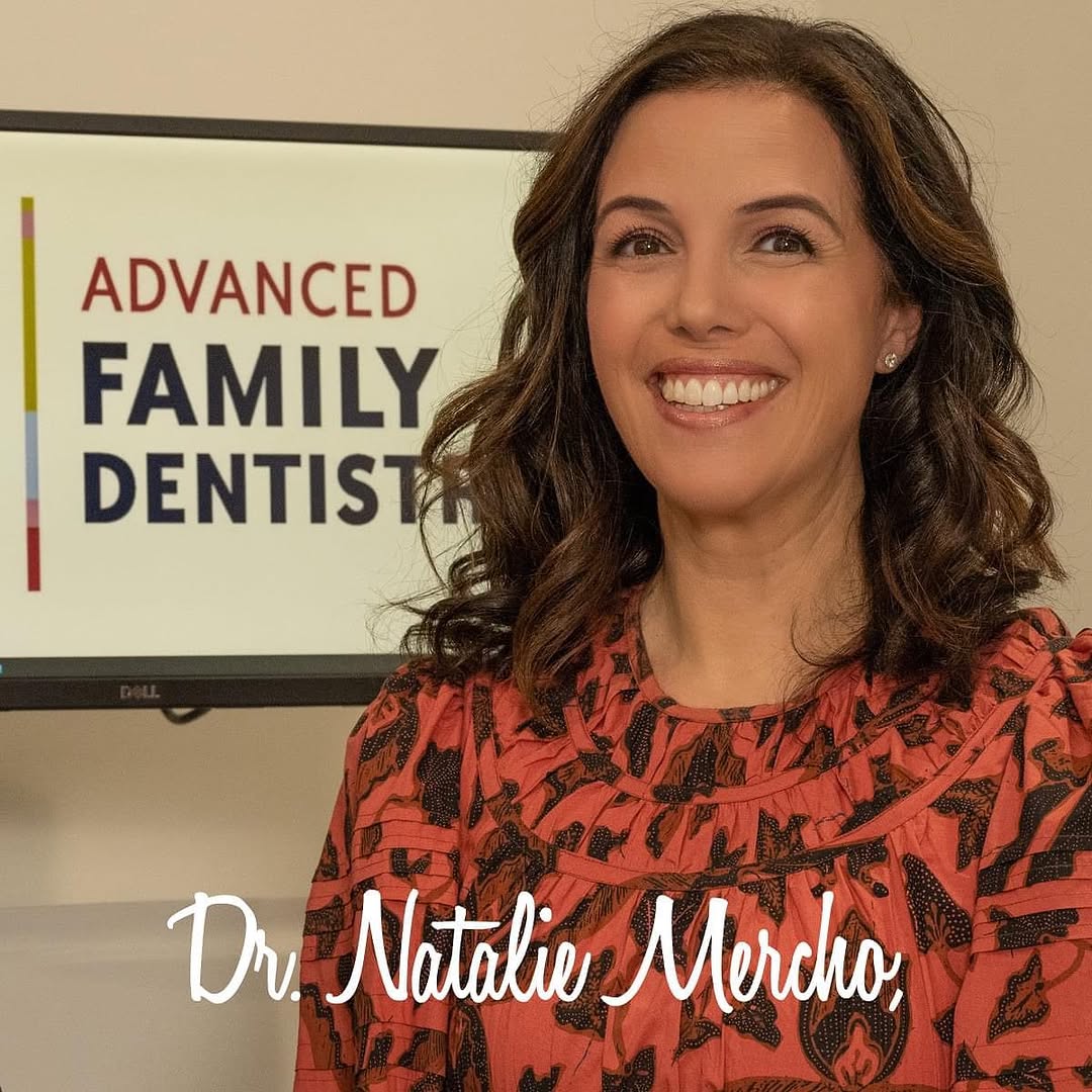 Instagram post by Dr. David Taler, DDS, FAGD, DABOI/ID: Dr. Natalie Mercho brings her wealth of knowledge, skill, and truly phenomenal esthetic dental treatments to Advanced Family Dentistry. Her …