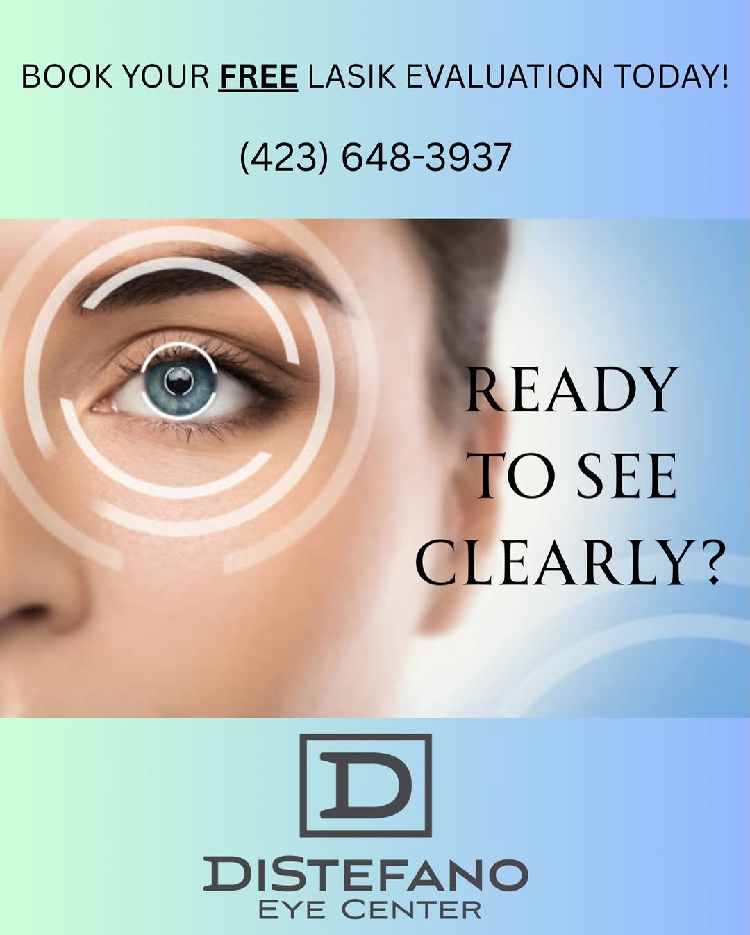 Instagram post by Dr. Deborah DiStefano: Call today to schedule your FREE Lasik consultation. Dr. Distefano has over 30 years experience in cornea surgery and has performed thousand…
