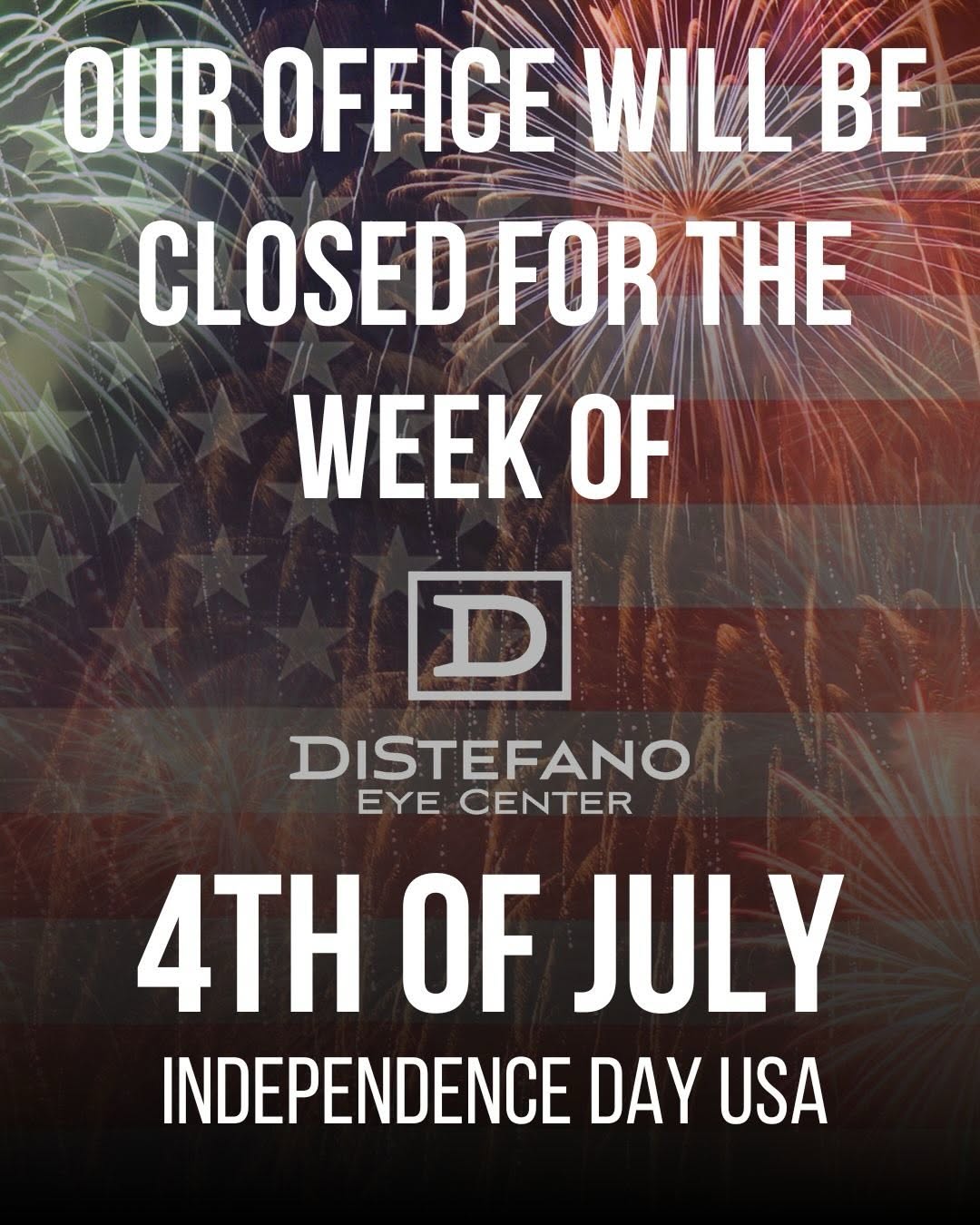 Instagram post by Dr. Deborah DiStefano: 🇺🇸 Holiday Office Closure Notice 🇺🇸 As we celebrate our nation’s independence, our office will be closed from June 29 through July 3 in …