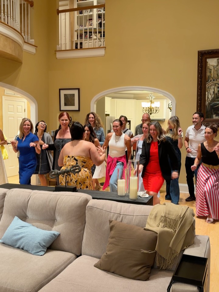 Instagram post by Dr. Deborah Matthew: All work and no play is no fun, so we did a little salsa lesson at the Practice Boost retreat! (We may need some remedial classes 🤪 but we …