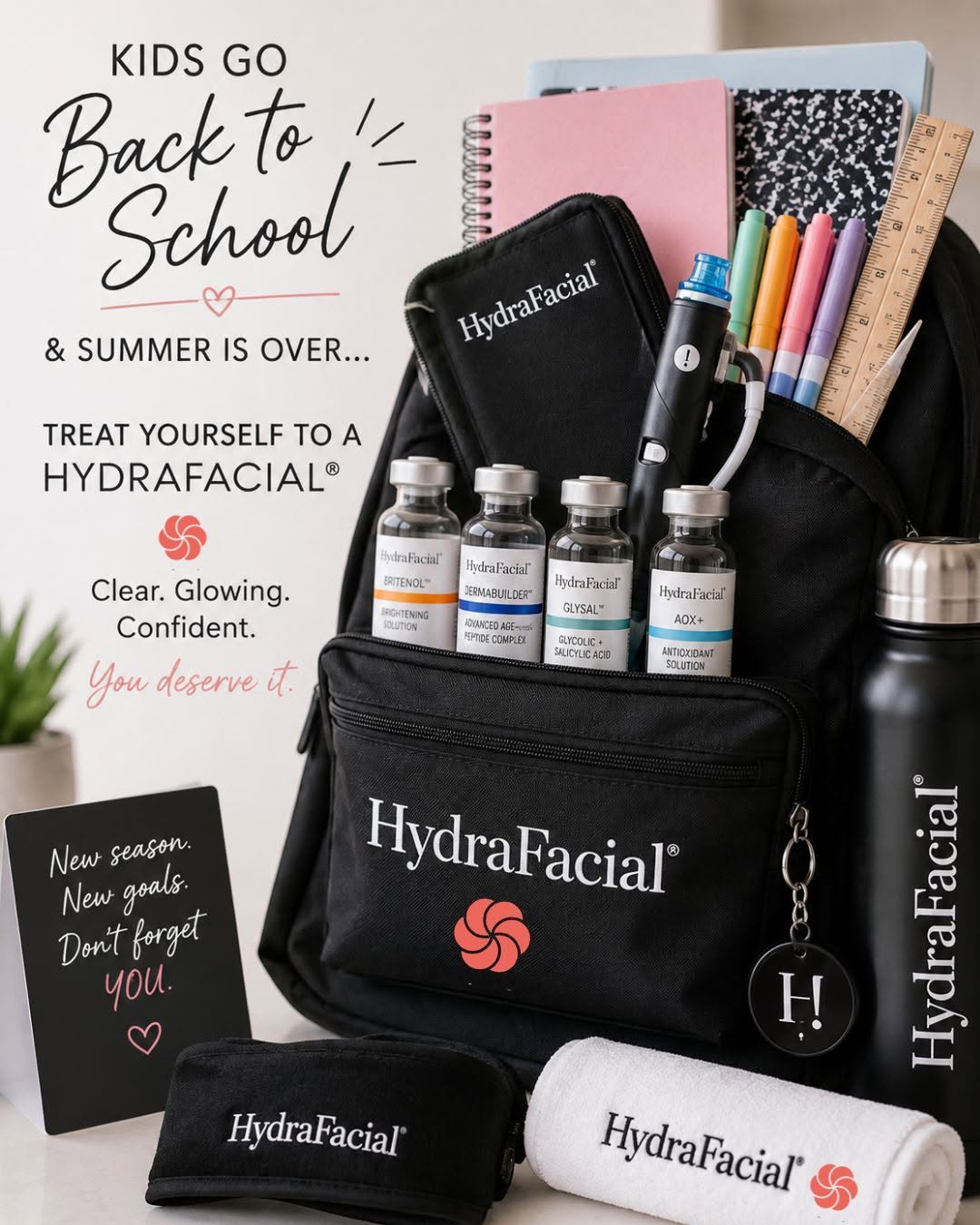 Instagram post by Dr. Deborah Pan: The kids are heading back to school soon! Backpacks packed. Schedules full. Summer's almost over. ☀️➡️📚 Now it’s time to put YOU back on th…